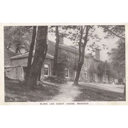 Blake Lee Hotel Guest House Marsden Yorkshire Antique Postcard