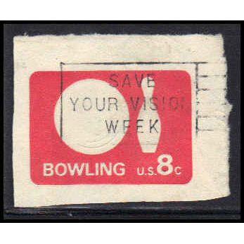 Used U563 8c Bowling Very Fine Cut Square Z2948