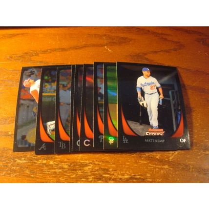 2011 Bowman Chrome, 9-Cards, Stars, KEMP/TEJADA/ABREU ++