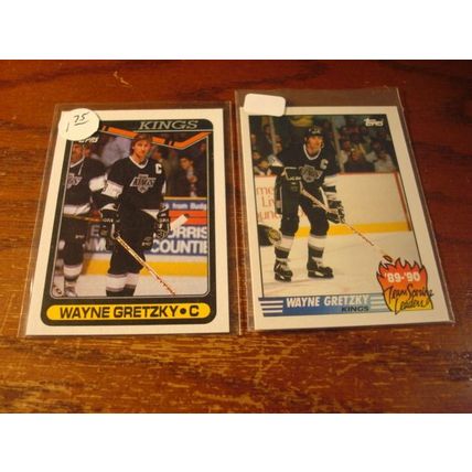 1990/91, Topps, 7-Cards, WAYNE GRETZKY, Kings