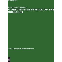 A Descriptive Syntax of the Ormulum