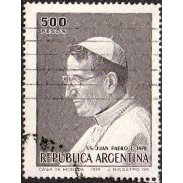 Argentina 1979 500 peso Value. Pope John Paul I. Fine Used