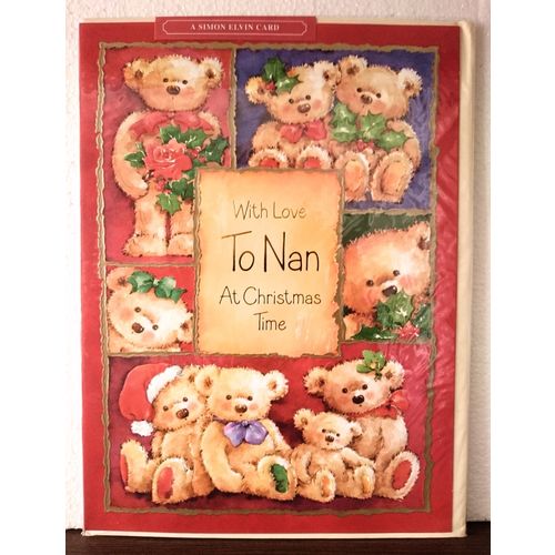 50% OFF Large Christmas Cards - Nan At Christmas Time 03 - ** CLEARANCE SALE **