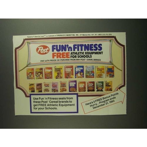 1984 Post Cereal Ad - Fun'n Fitness