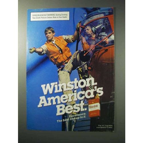 1986 Winston Cigarettes Ad - Best