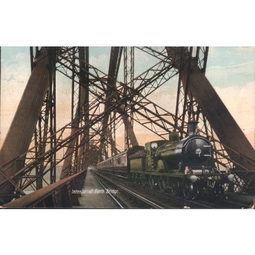 Antique V. & S. Ltd. Postcard 1908 - Interior Of Forth Bridge
