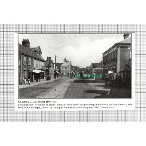 C2787) Gorleston High Street Tramway Hotel / Caistor On Sea Donkey Beach - Clip
