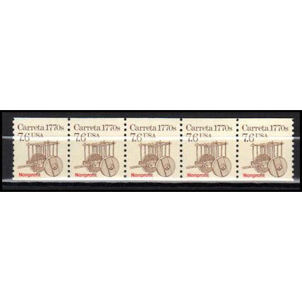 2255 7.6c Carreta Very Fine MNH Dry Gum PNC 1/5 X2946