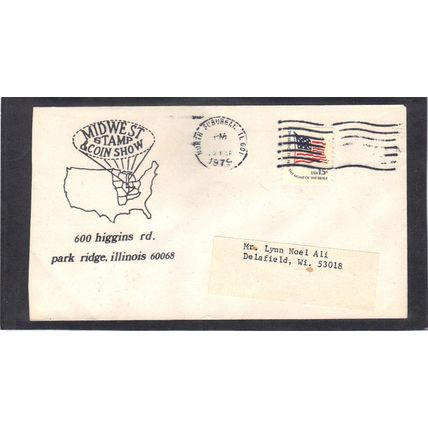 Event Midwest Show 1618C 15c Flag (Unkn Cachet-Label/A) CV41582