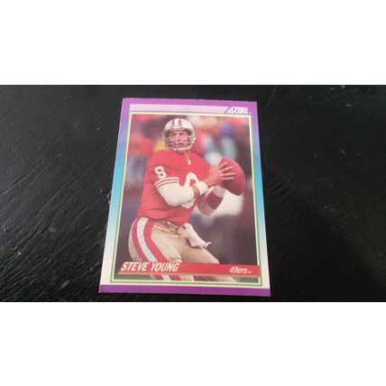 1990 Score Football Card # 145 Steve Young Ex-Mt (6) San Francisco 49ers