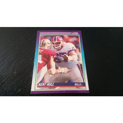 1990 Score Football Card # 146 Kent Hull Excellent-Mint (6) Buffalo Bills