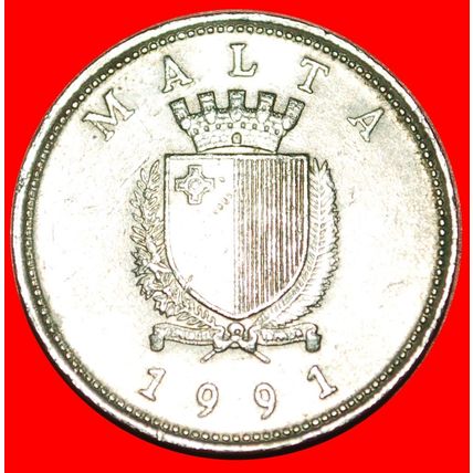 ROSE (1991-2007): MALTA ★ 25 CENTS 1991! LOW START★NO RESERVE
