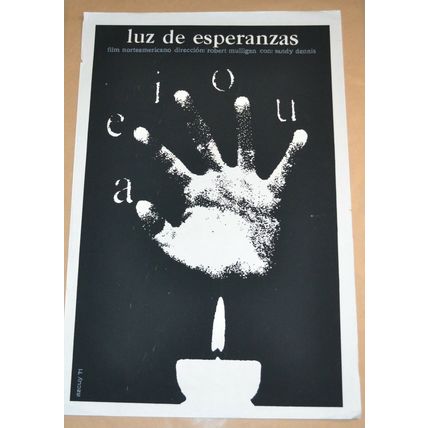 Cuban SILKSCREEN movie poster.Up the down staircase American film.Literacy art