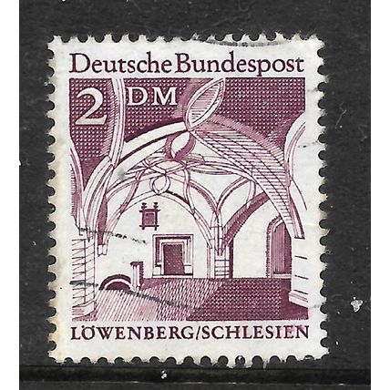 GERMANY 1964 ARCHITECTURE 2DM PURPLE BURGHERS HALL SG 1381 FINE USED