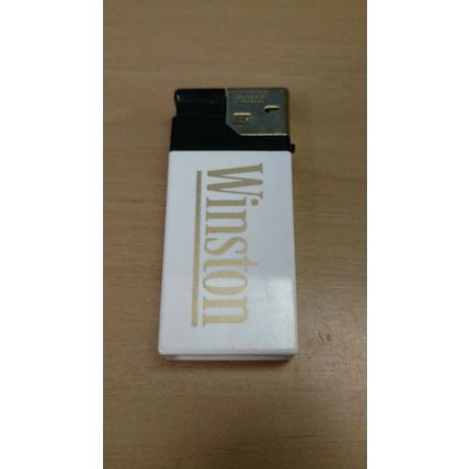 Winston Cigarettes White Disposable Lighter