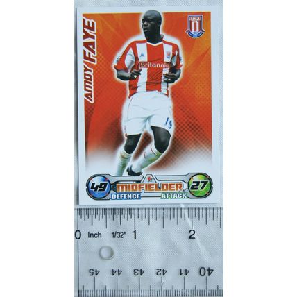 2008/09 Topps Match Attax Trading Card - Amoy Faye, Stoke City