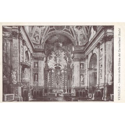 Venezia Chiesa Dei Carmelitani Scalzi Sacra Famiglia Postcard