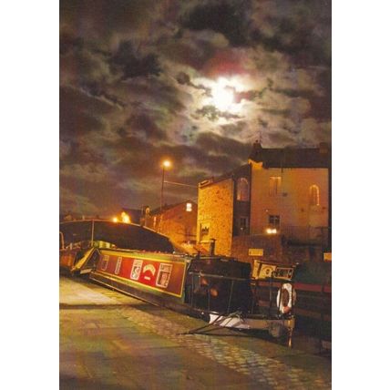 Skipton Canal Night Illuminations Musuem Photo Award Winner Postcard