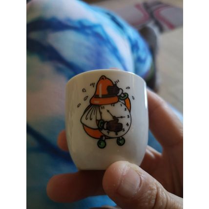 Cute Clock Face Egg Cup