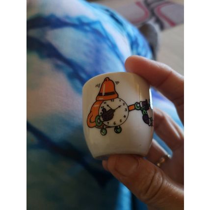 Cute Clock Face Egg Cup