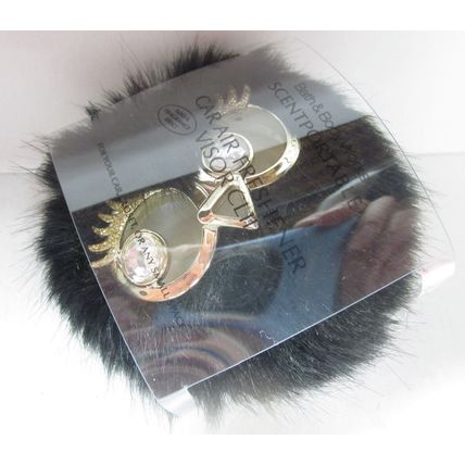 Bath & Body Works Scentportable Visor Clip black Furry Owl