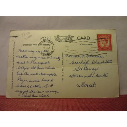 LYNMOUTH FLOOD DISASTER, DEVON used postcard RP by Harvey Barton 1963 pm =