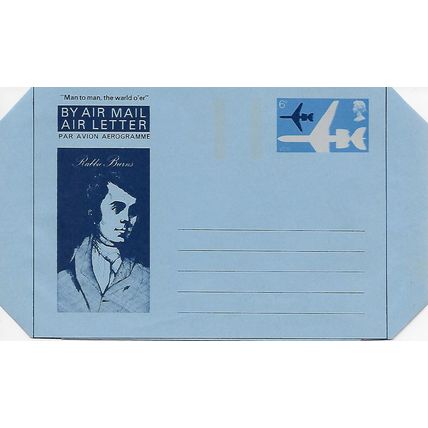 Mi LF 34: Aerogramme: Robert Burns