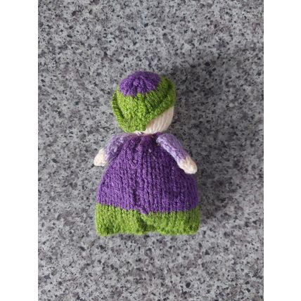 Hand made woollen doll approx 13cm tall