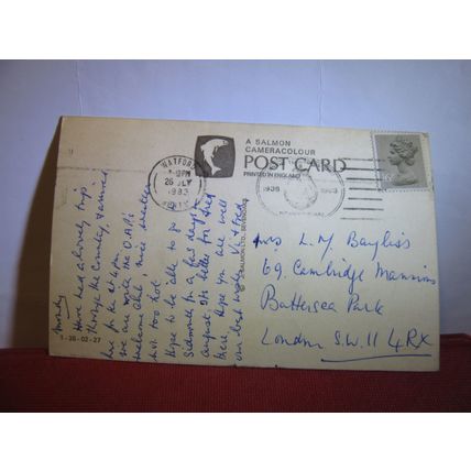 multiview, ABINGDON, OXFORDSHIRE used postcard 1983 pm #