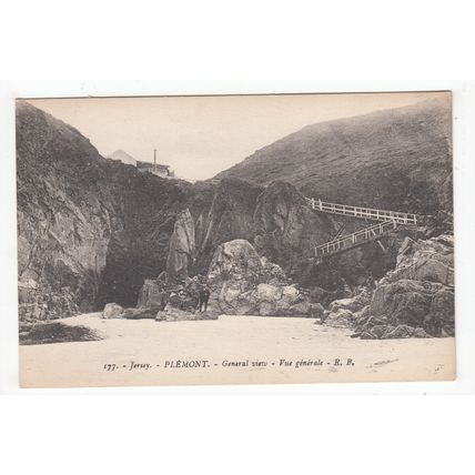 General View of Plemont Jersey Postcard Channel Islands RB 177