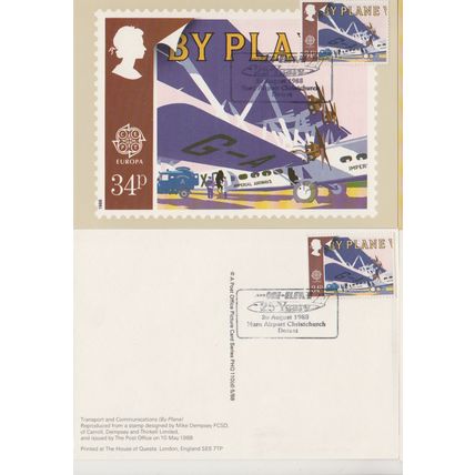 GB 1988 25 years Hurn Airport Christchurch Dorset special pm front & rear frank