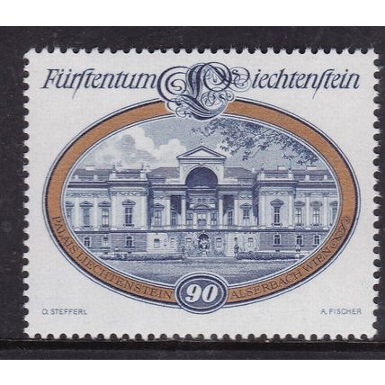 Liechtenstein 1977 Palais Liechtenstein Vienna 90r Mint Never Hung SG 680 VGC
