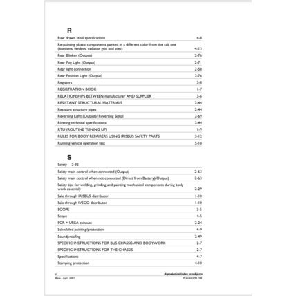 Iveco Eurorider 4 Vehicle Equipment Regulation Manual 60393748 2007 PDF