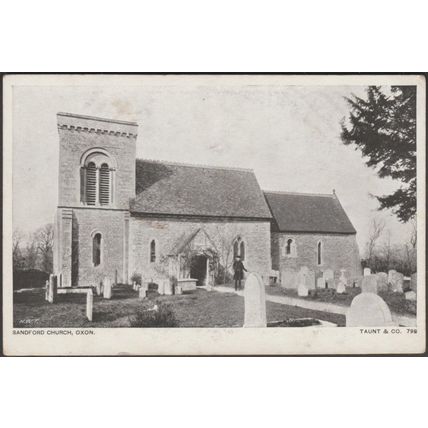 Sandford Church, Oxfordshire, c.1905 - Taunt & Co Postcard