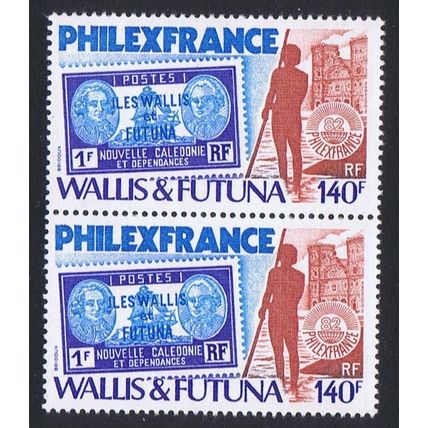 Wallis and Futuna 'Philexfrance 82' Stamp Exhibition pair 1982 MNH SG#395 Sc#282