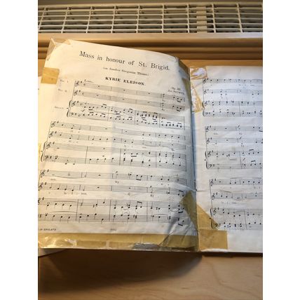 Mass in Honour of St Brigid. Sheet music c. 1890, 19 pages. collectable