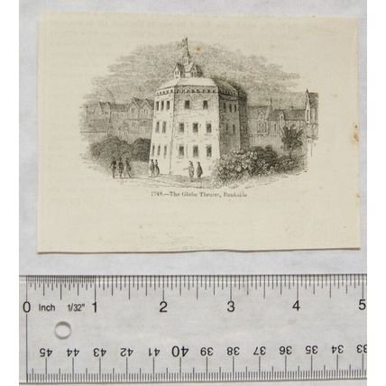 1860s engraving - The Globe Theatre, Bankside
