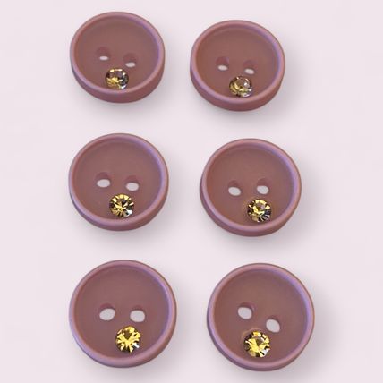 11mm Baby Shirt Buttons For Knitting Pink Or White Sewing Diamond Imitation Stud