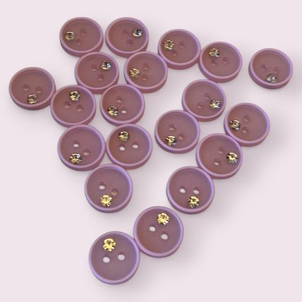 11mm Baby Shirt Buttons For Knitting Pink Or White Sewing Diamond Imitation Stud