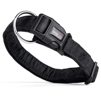 Comfort Microfiber Flat Collar Black 3/4"-13"-21"