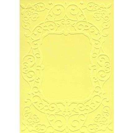 A6 Embossed Card. 10 Sheets. Frame. Cardmaking Scrapbooking Crafts Toppers