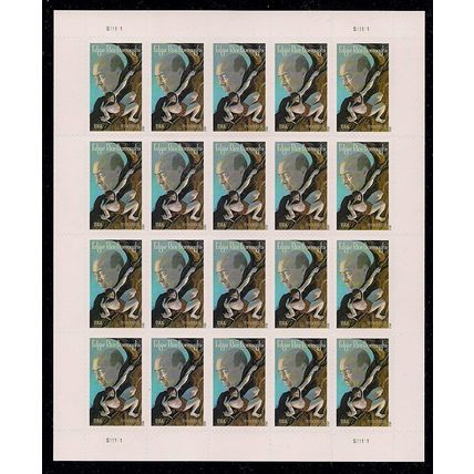Edgar Rice Burroughs Sheet of 20 Current Rate Stamps 4702