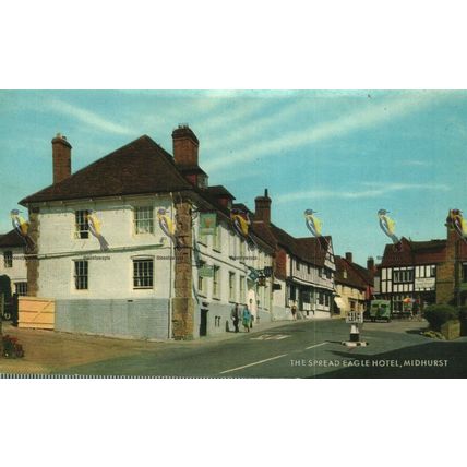 Spread Eagle Hotel, Midhurst, Kent, Salmon Cameracolour Postcard, 1972
