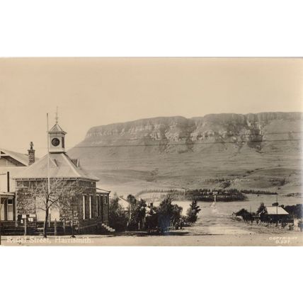 Retief Street Harrismith South Africa Rare RPC Old Postcard