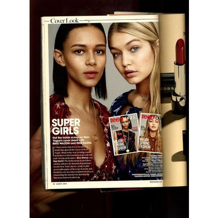 GIGI HADID Teen Vogue Magazine 2015 "AMERICAN DREAM GIRL" MAJOR SPRING FASHION