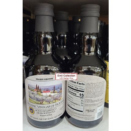 Trader Joe’s Balsamic Vinegar of Modena 6% Acidity 16.9fl oz 500ml (2 Bottles)