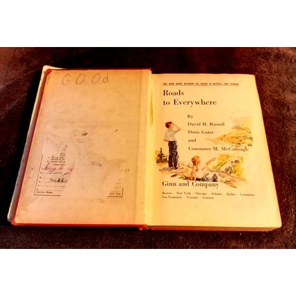 Old Vintage Basic Reader Roads To Everywhere By David H. Russell 1949