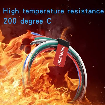 BNTECHGO 18 Gauge Silicone Wire Kit Red Black White Blue and Green Each 5Ft 18 A