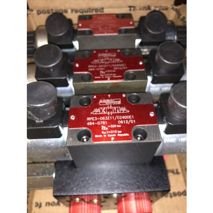 NEW ARGO SOLENOID VALVE 120VAC 60HZ 320BARMAX AND BLOCK RPE3-063Z11/02400E1,BW
