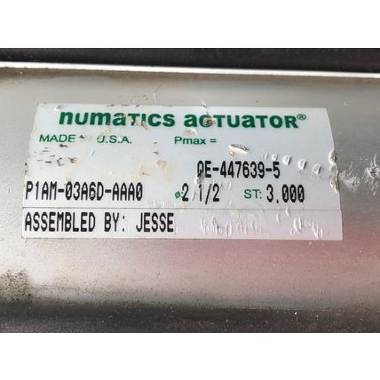 NUMATICS ACTUATOR P1AM-03A6D-AAAO CYLINDER QE-447639-5,p1am-03a6d-aaa0,3.000,EG